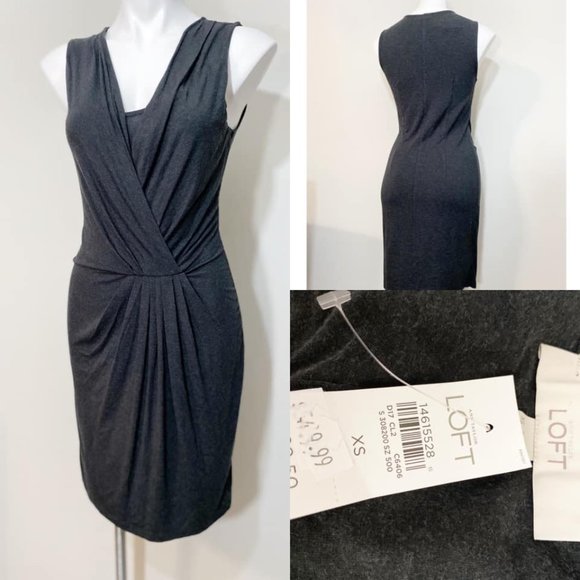 LOFT Dresses & Skirts - 🔴10/$25 Ann Taylor Loft Gray Sleeveless Dress NWT